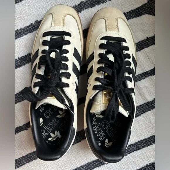 Adidas Samba OG Sneakers Women’s Size 8 - Cream/Black/Sandstorm - Picture 2 of 6